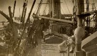 Deck of depot ship Dvina